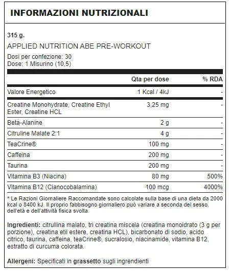 ABE Ultimate PRE-WORKOUT 375GR – Image 2