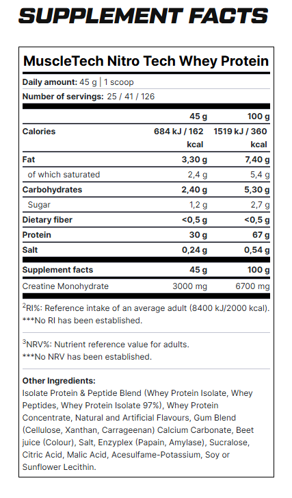 MUSCLETECH WHEY PROTEIN 1,8KG – Image 2