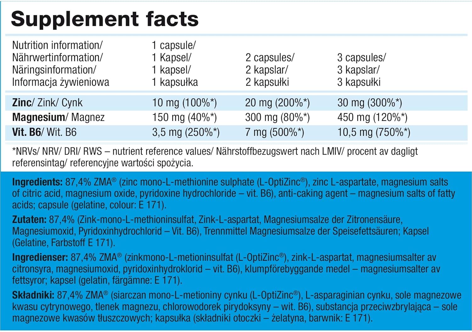 OLIMP ZMA 120 CAPS – Image 2