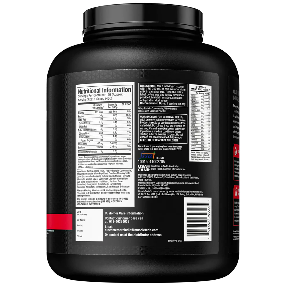 MUSCLETECH WHEY PROTEIN 1,8KG – Image 3